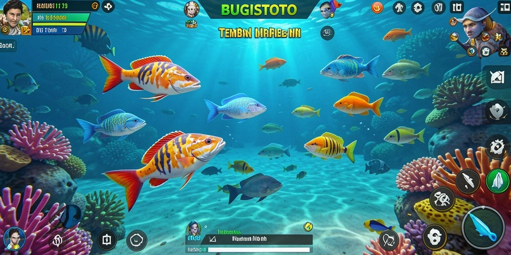Screenshot BUGISTOTO menampilkan momen menangkap ikan yang mendebarkan.