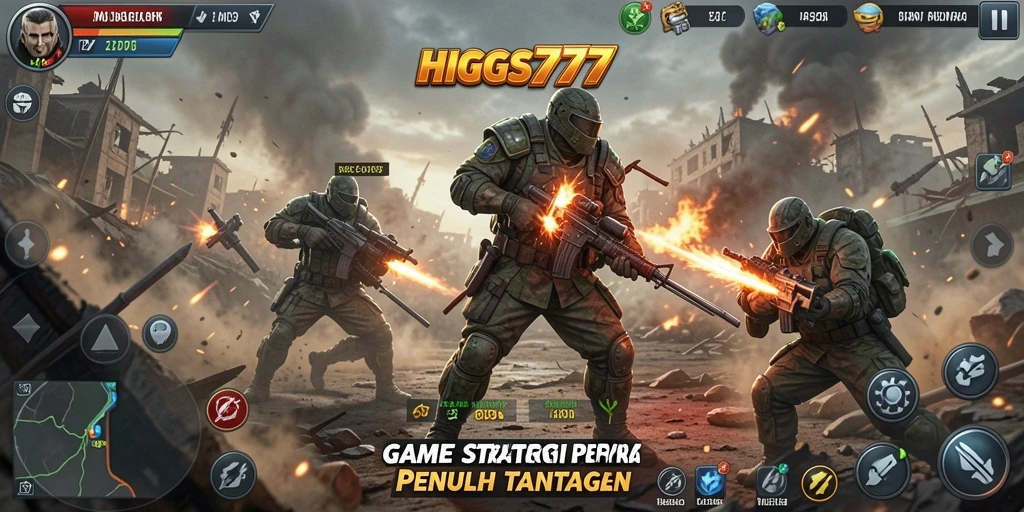 Screenshot game HIGGS777 yang penuh strategi dan taktik.