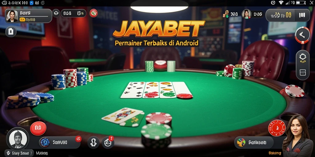 Screenshot gameplay JAYABET menampilkan suasana permainan Poker yang seru.