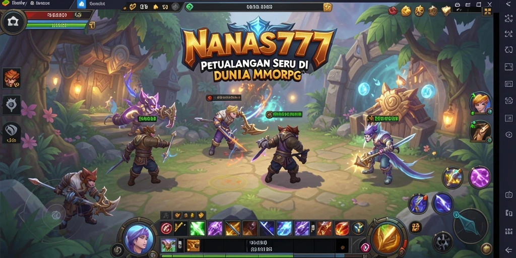 Tampilan gameplay seru dari NANAS777 dalam dunia MMORPG.