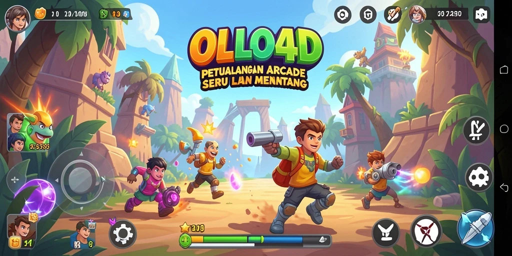Tampilan gameplay menarik dari OLLO4D dengan aksi seru.