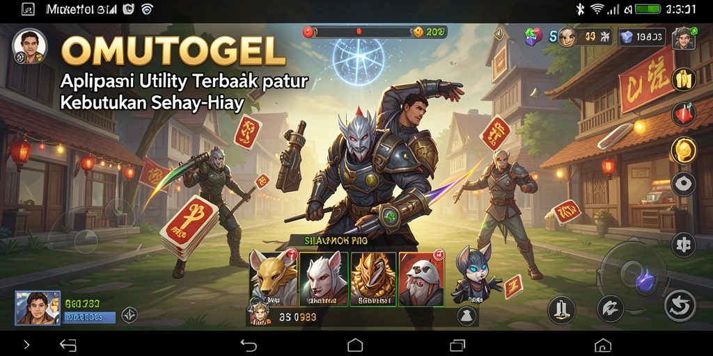 Tampilan antarmuka OMUTOGEL yang intuitif dan user-friendly.