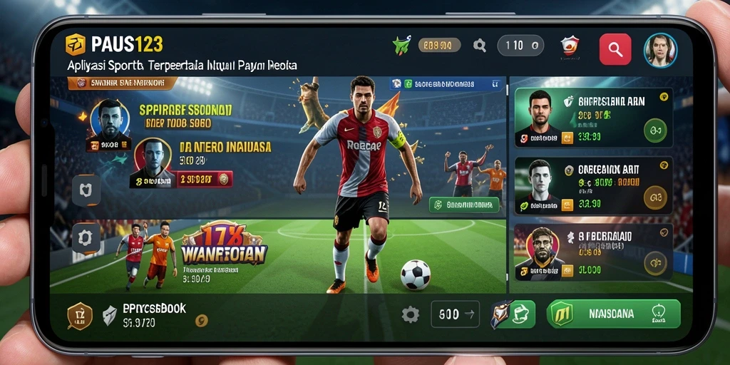 Screenshot gameplay PAUS123 yang menampilkan taruhan olahraga secara langsung.