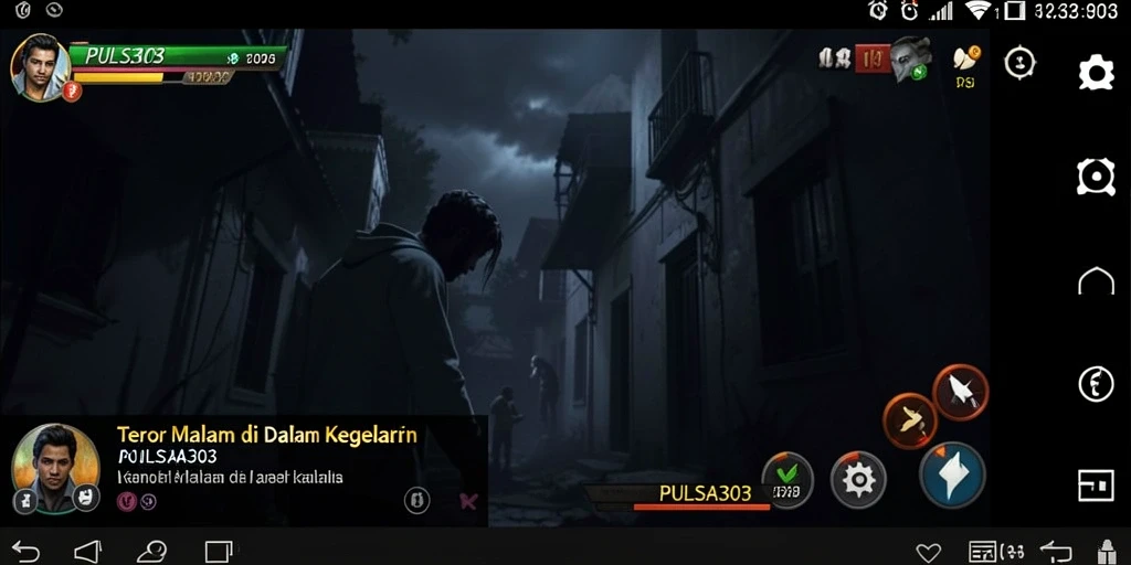 Screenshot gameplay PULSA303 yang menakutkan dan atmosfir mencekam.