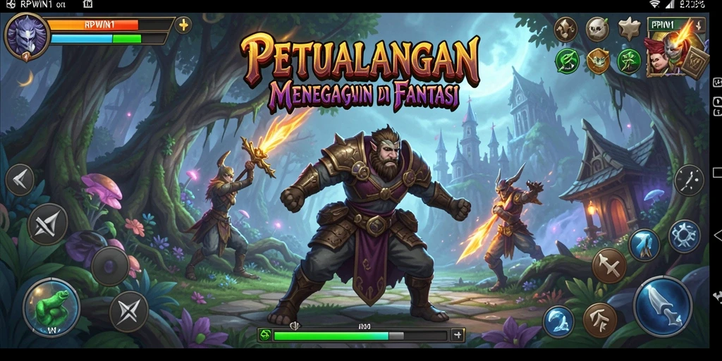 Screenshot menunjukkan gameplay seru di dunia petualangan RPWIN1.