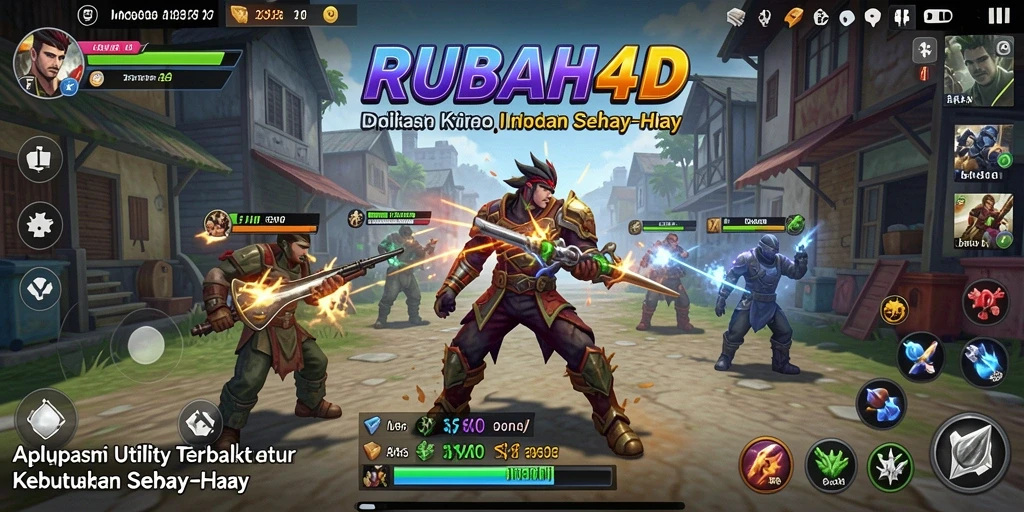 Screenshot utama RUBAH4D menunjukkan antarmuka aplikasi Utility yang user-friendly.