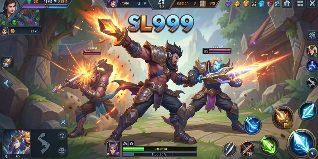 Screenshot menampilkan aksi pertarungan kompetitif dalam game MOBA.