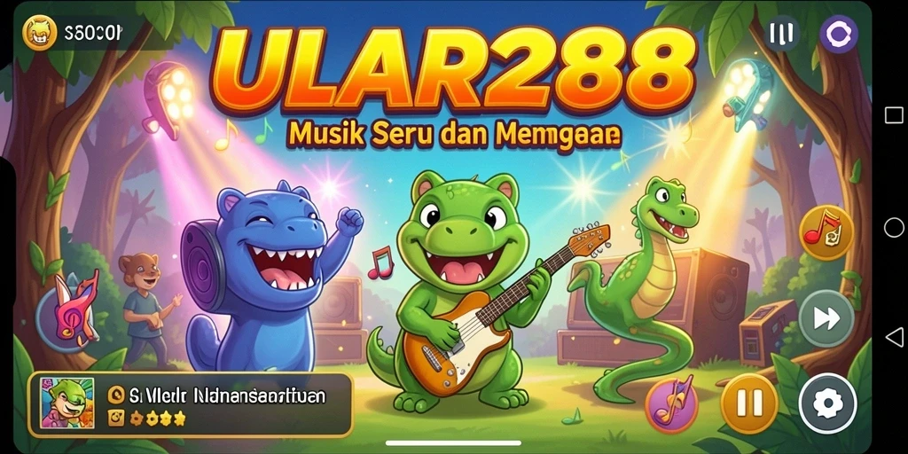Screenshot menunjukkan gameplay seru dari ULAR288 yang penuh warna.