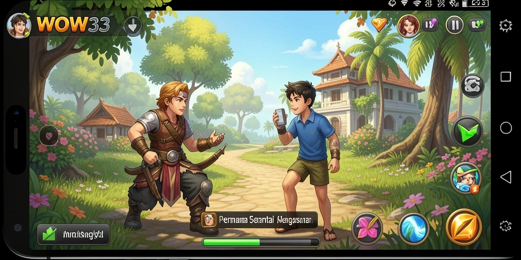 Tampilan gameplay WOW33 yang seru dan penuh tantangan.
